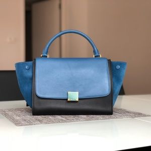 Brand New Small Celine Trapeze (Deepsea)